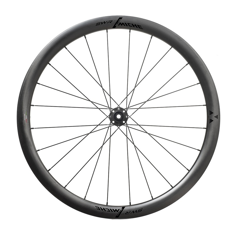 Miche SWR Evo 40 Carbon Tubeless Ready Disc Brake Wheel – Shimano/SRAM (Black) Front & Rear