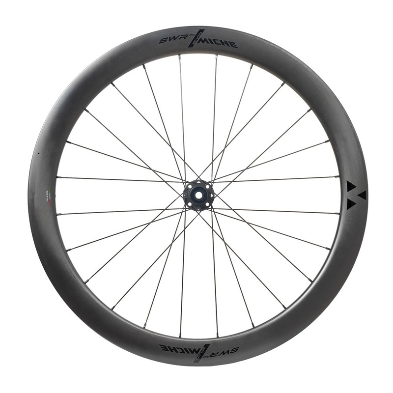 Miche SWR Evo 50 Carbon Tubeless Ready Disc Brake Wheel – Shimano/SRAM (Black) Front & Rear