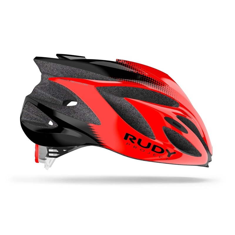Rudy Project Rush Road Cycling Helmet (Red/Black-Shiny) Small (51-55)cm
