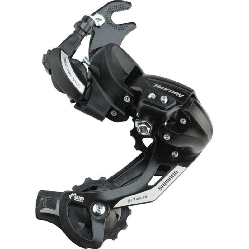 Shimano Tourney TY500 6/7 Speed Rear Derailleur Long Cage (Black) w/Frame Hanger