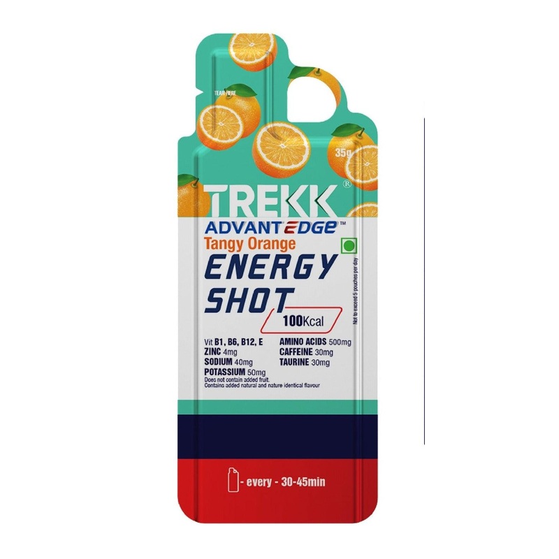 TREKK AdvantEdge Energy Gel (Tangy Orange) Pack of 5