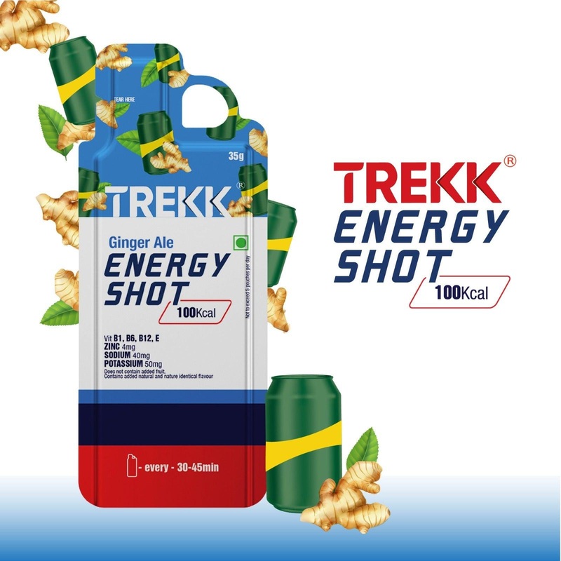 Trekk Energy Gel (Ginger Ale) Pack of 5