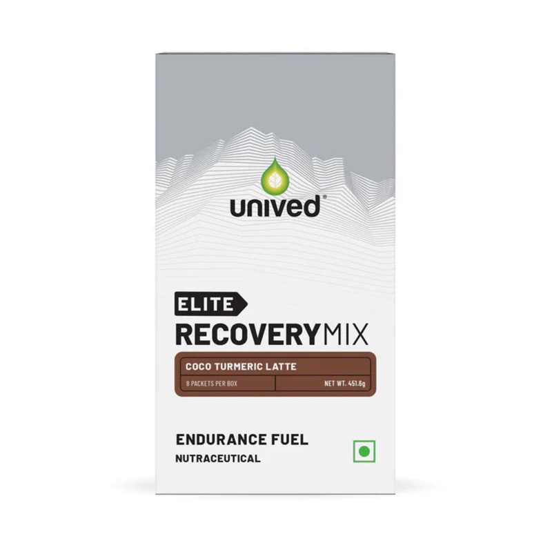 Unived Elite Recovery Mix (Coco Turmeric Latte) Box of 8 packets