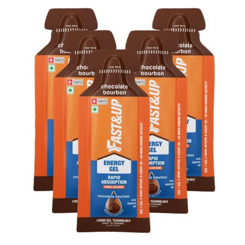 Fast&Up Energy Gel (Chocolate Bourbon) Pack of 5