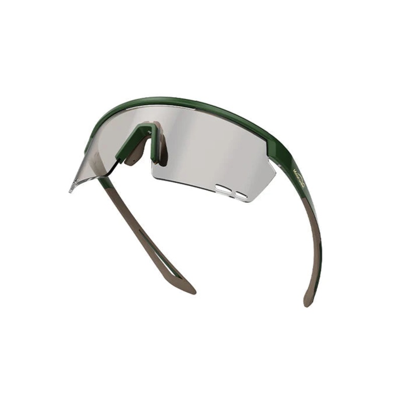 Magicshine Rouler Photochromic Sports Sunglasses (Matt Green/Brown)