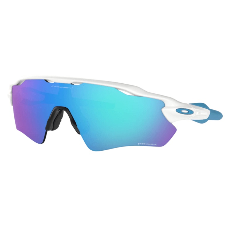 Oakley Radar EV Path Sport Sunglasses (Prizm Sapphire/Polished White)