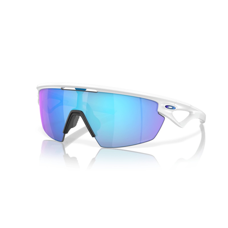 Oakley Sphaera Sport Sunglasses (Prizm Sapphire/Matte White)