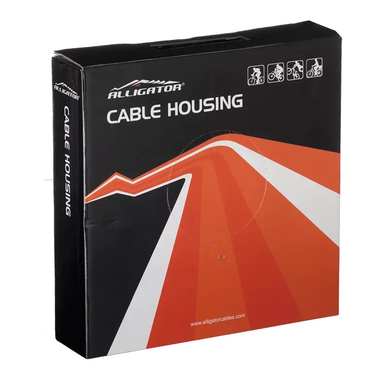 Alligator 30M Brake Cable Housing Volume Box (Black)