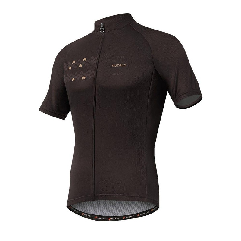 Nuckily MA032 Men’s Cycling Jersey (Dark Brown) S