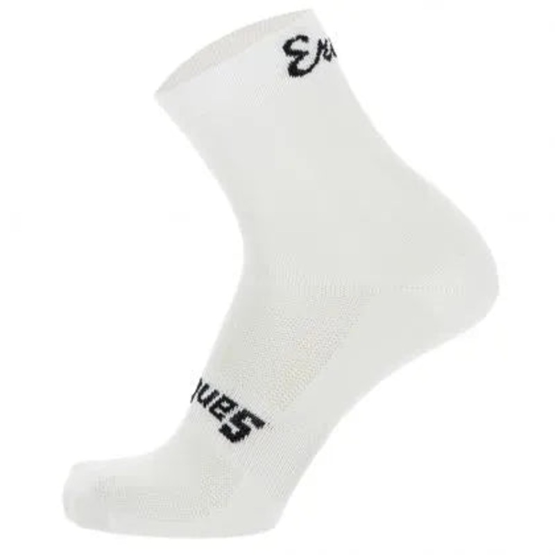 Santini Eroica Unisex Cycling Socks (White) ML