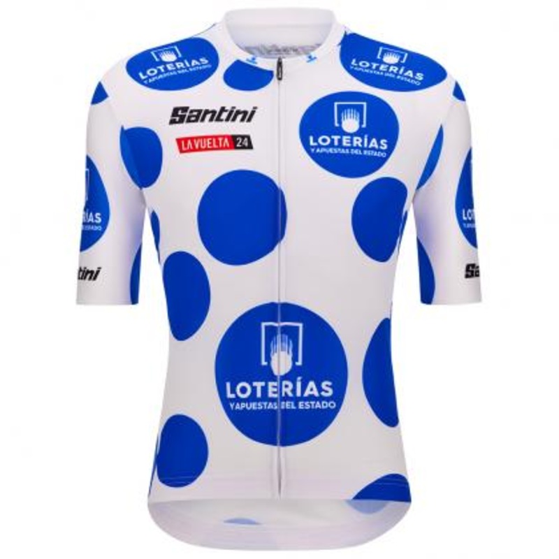 Santini La Vuelta Official Best Climber Men’s Cycling Jersey (Blue) S
