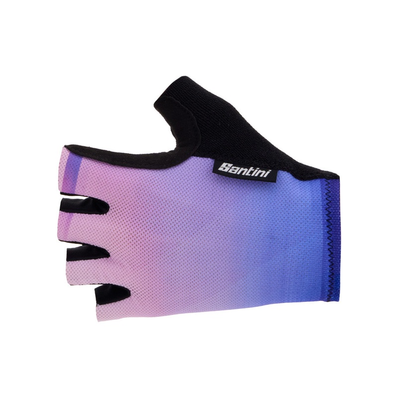 Santini Luce Unisex Cycling Gloves (Blue) M