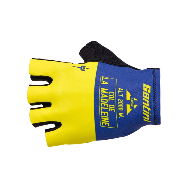 Santini MJ Col De La Madeleine Unisex Cycling Gloves (Print) M