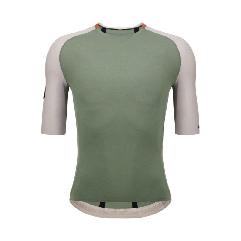 Santini Pelle Unisex Cycling Jersey (Green) M