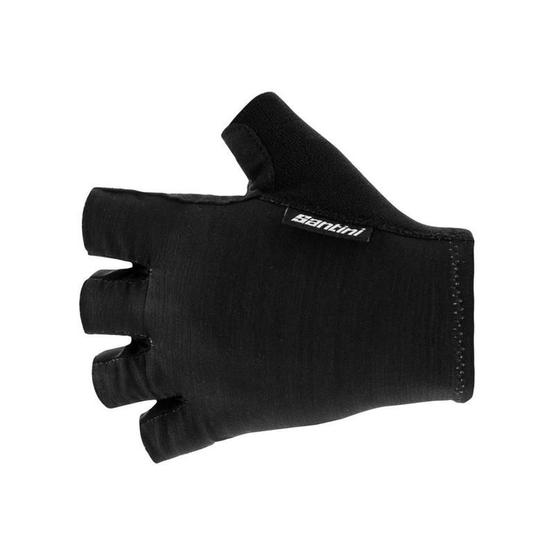 Santini Tact Unisex Cycling Gloves (Black) M