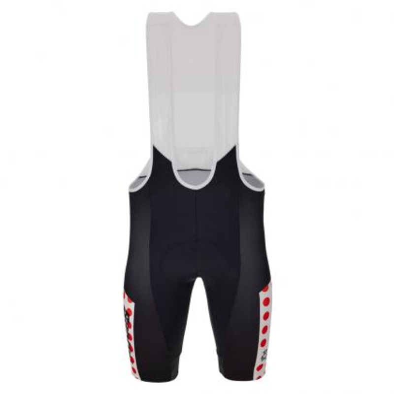 Santini TDF KOM Leader Men’s Cycling Bibshorts (Black/Polka) L