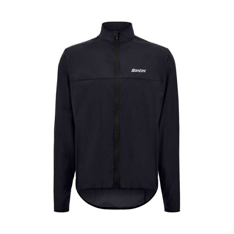 Santini Ventus Wind Men’s Cycling Jacket (Black) S