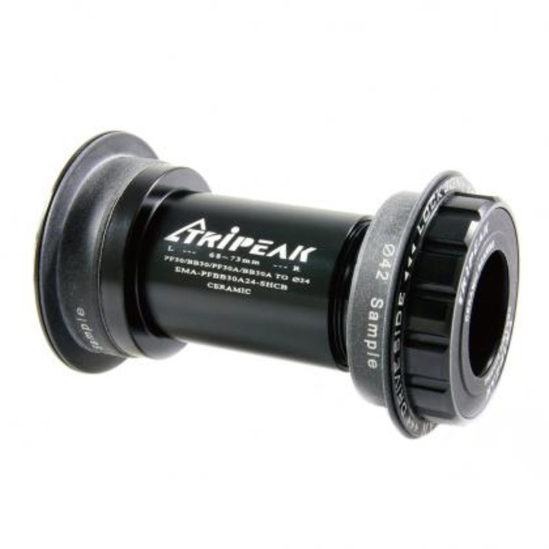 Tripeak Shimano BB30/BB30A/PF30/PF30A 4 in 1 Pressfit Bottom Bracket (Black)