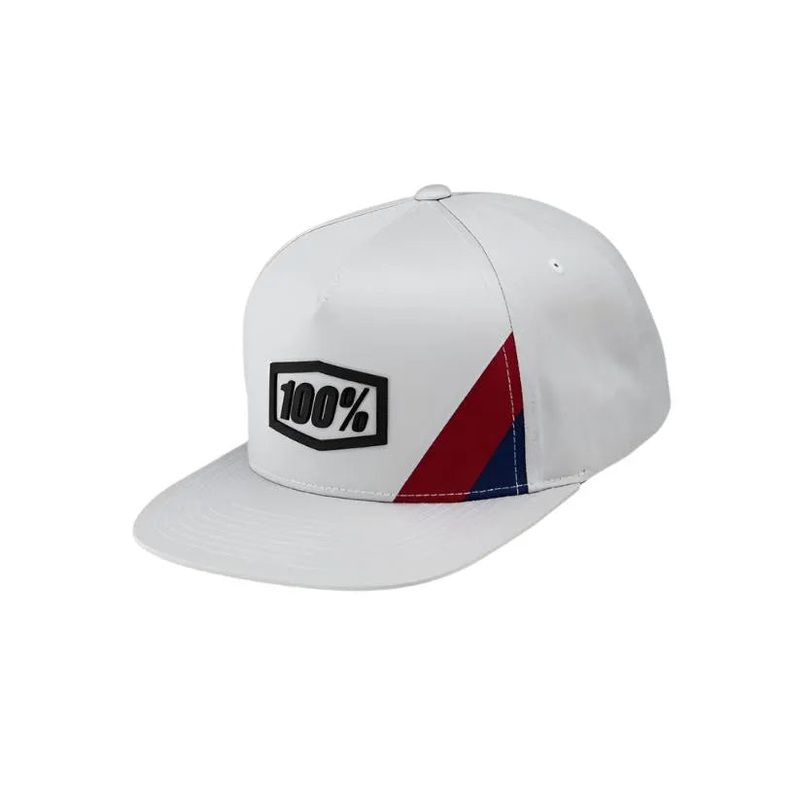 100% Cornerstone Snapback Cap (Light Grey) One Size