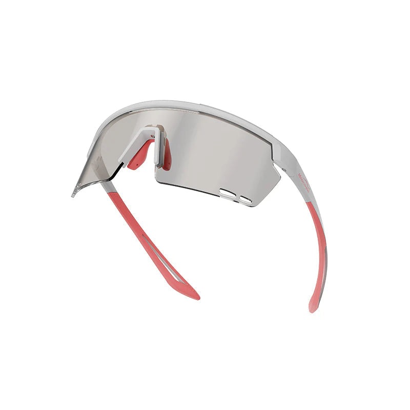 Magicshine Rouler Photochromic Sports Sunglasses (White/Pink)