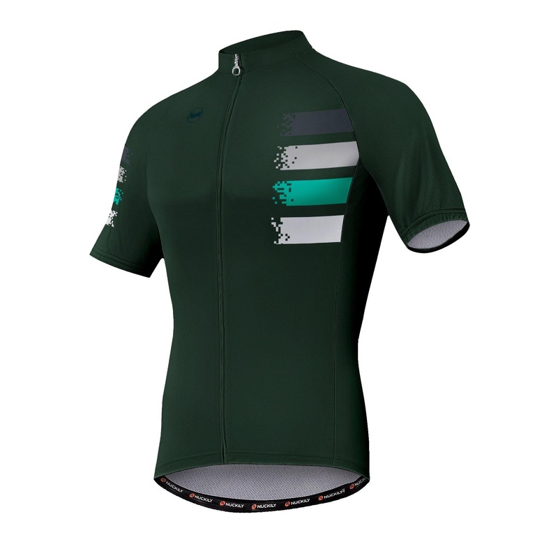 Nuckily MA033 Men’s Cycling Jersey (Dark Green) S