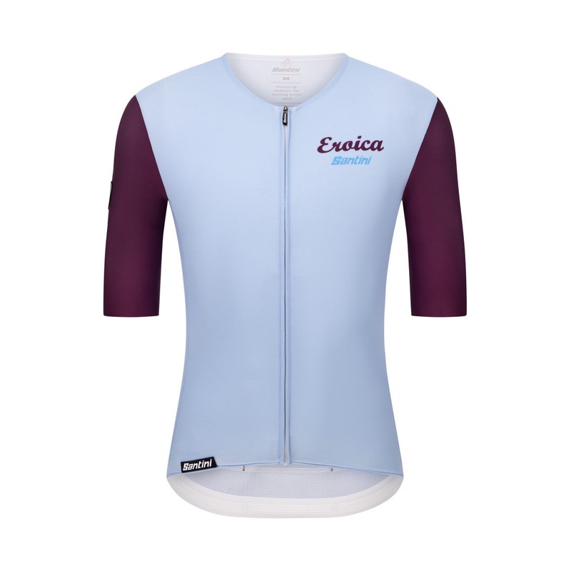 Santini Eroica Borgo Unisex Cycling Jersey (Blue) M