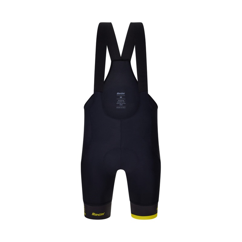 Santini MJ Col De La Madeleine Men’s Cycling Bibshorts (Black) M