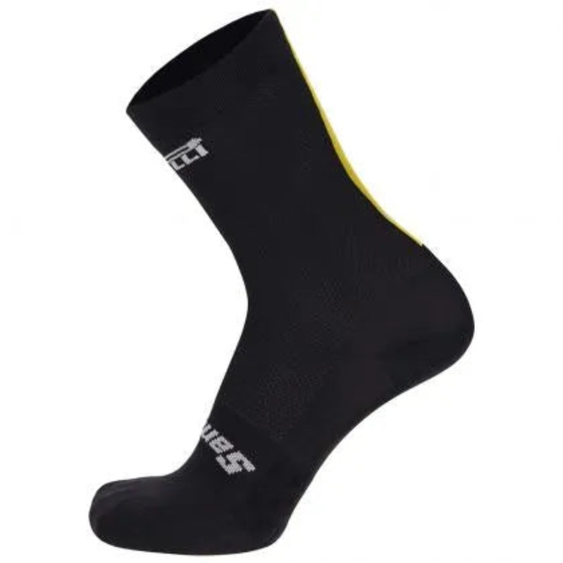 Santini Pirelli Club Unisex Cycling Socks (Black) ML