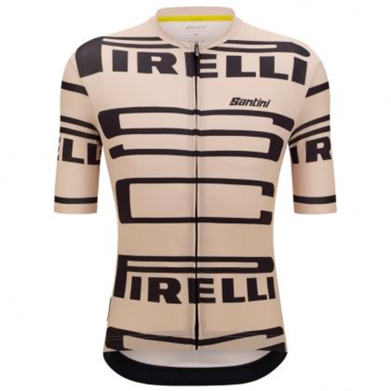 Santini Pirelli Sport Club Unisex Cycling Jersey (Beige) S