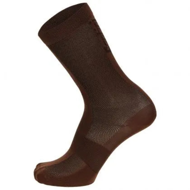 Santini Puro Unisex Cycling Socks (Brown) ML
