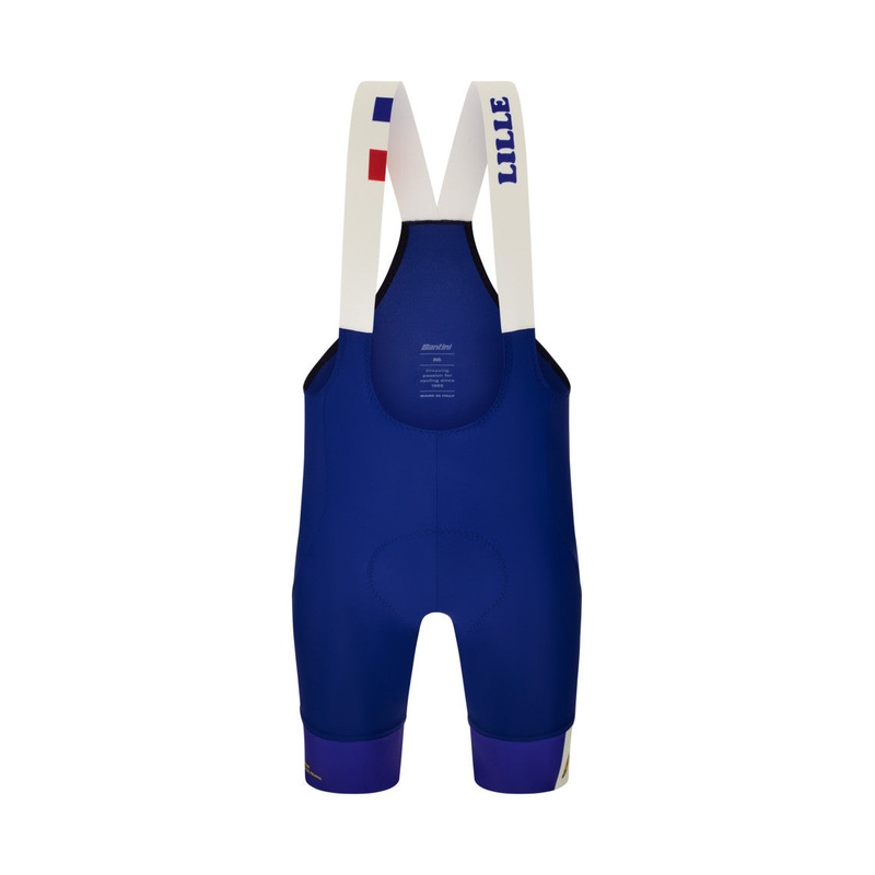 Santini TDF Grand Depart Lille Men’s Cycling Bibshorts (Blue) M