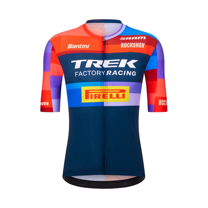 Santini Trek Factory Racing Unisex Cycling Jersey (Print) S