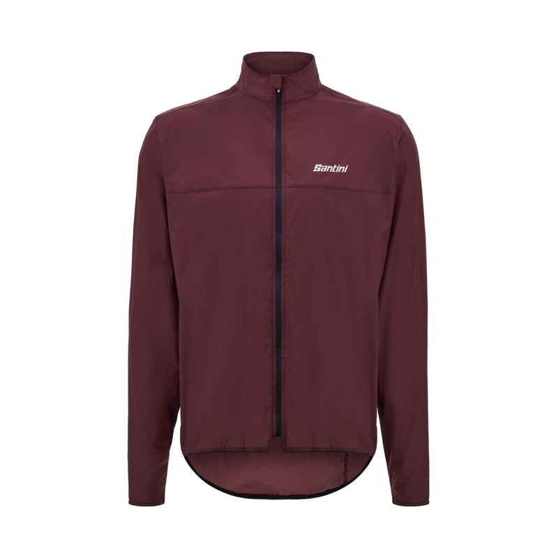 Santini Ventus Wind Men’s Cycling Jacket (Burgundy) S