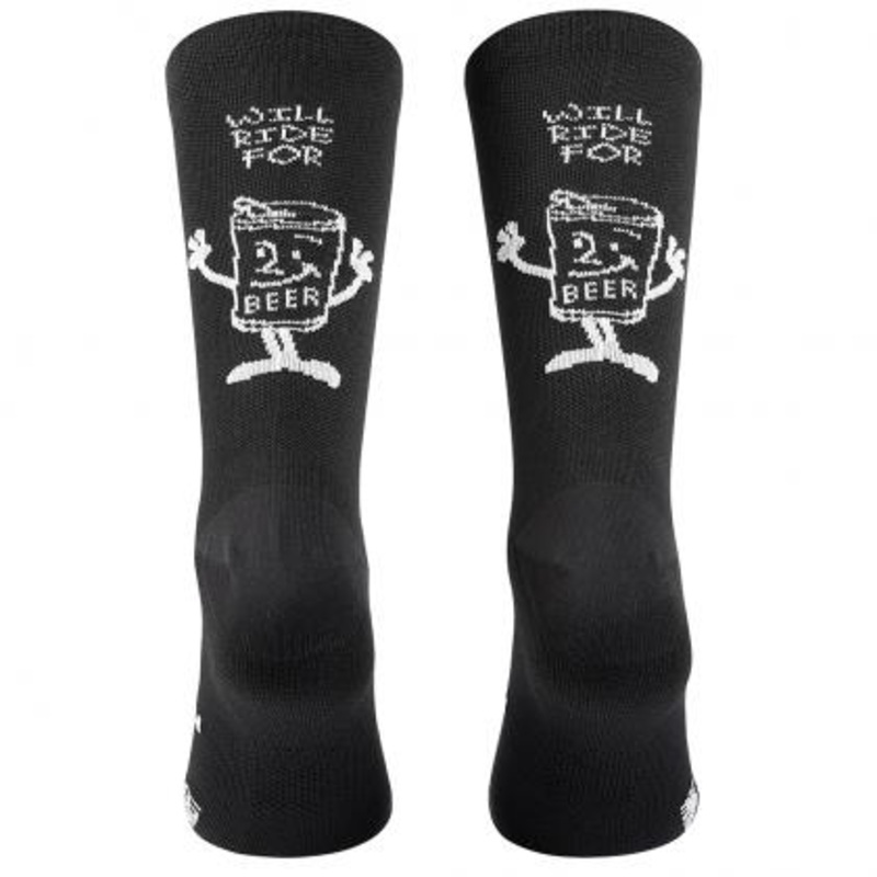 Northwave Will Ride For Beer Winter Unisex Cycling Socks (Black) M