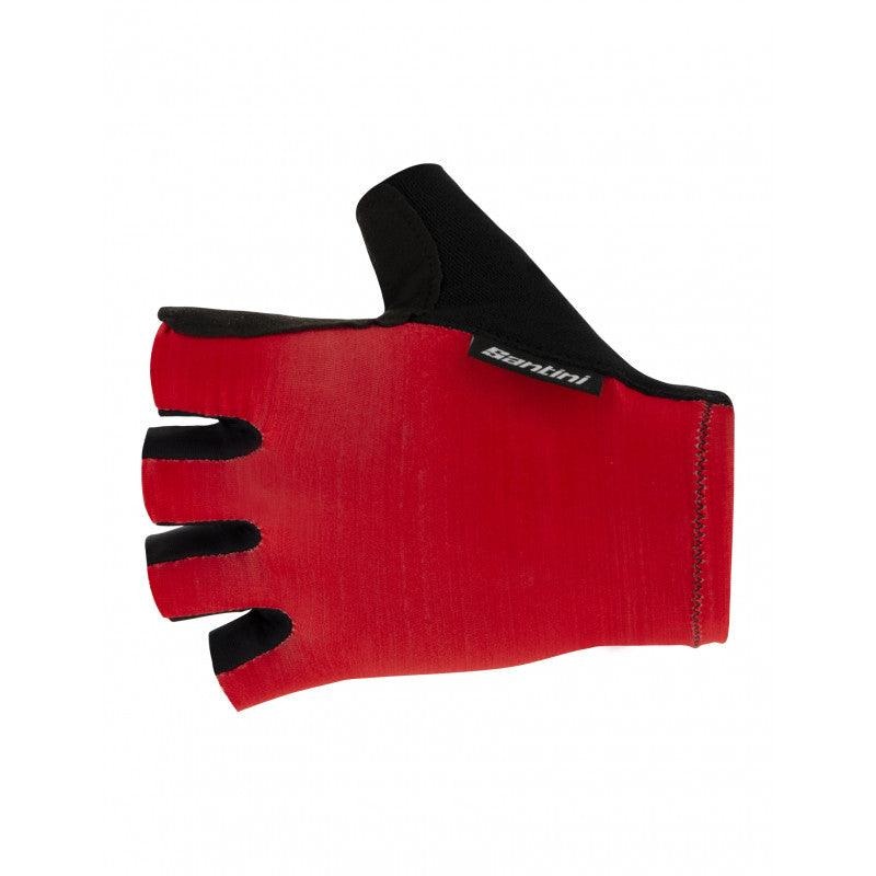 Santini Cubo Unisex Cycling Gloves (Red) S