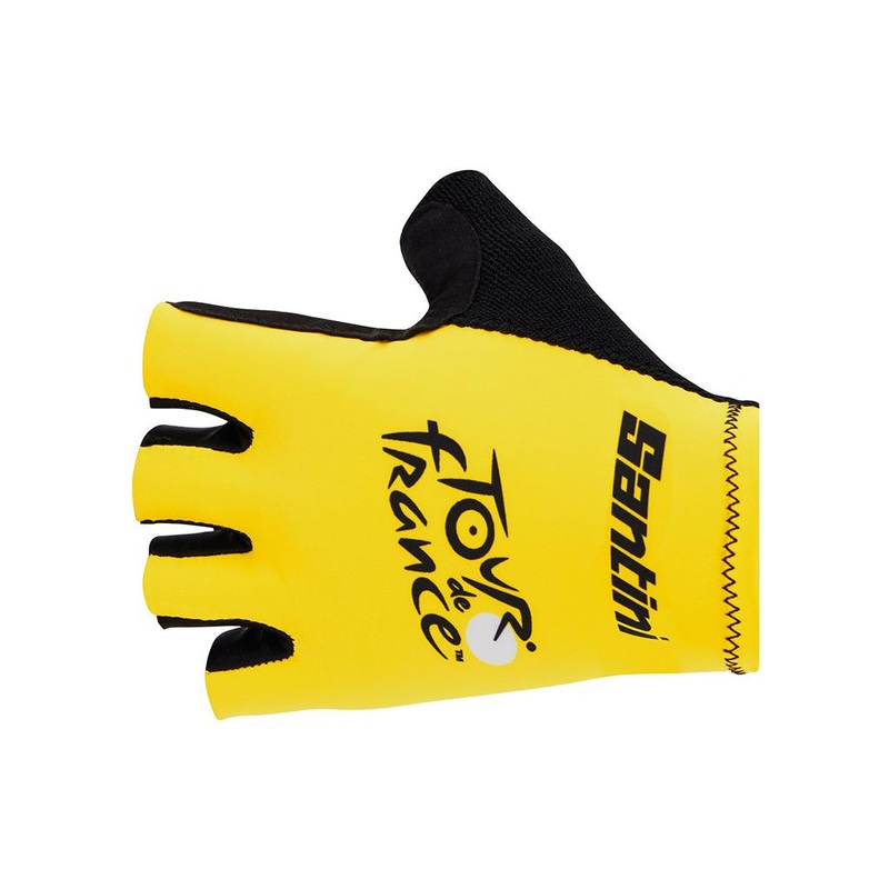 Santini Tour De France Overall Leader Unisex Cycling Gloves (Yellow) L