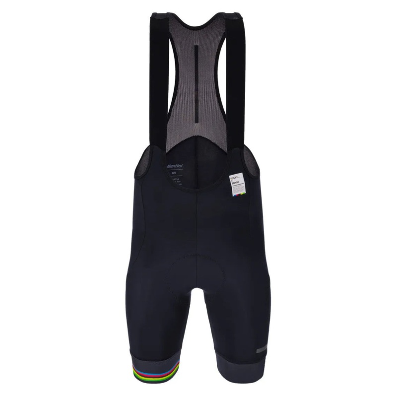 Santini UCI Offcial World Champion Men’s Cycling Bibshorts (Black) S