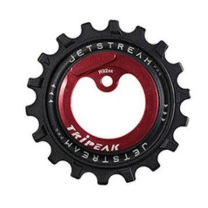 Tripeak Oversize Pulley Kit 12/18T, Ceramic Bearing Shimano Dura Ace 91, 11-Spd (Red)