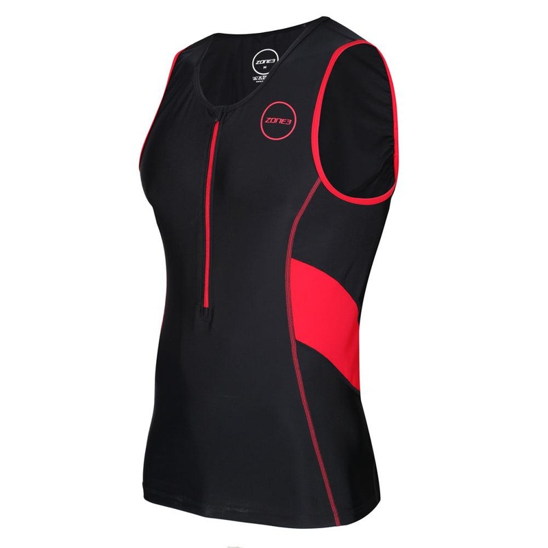Zone 3 Activate Men’s Triathlon Top (Black/Red) XS