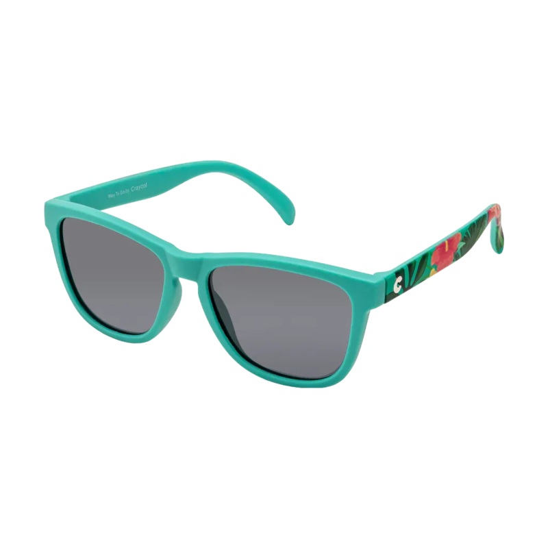 Craycol These Shades Buzzz Power Sunglasses (Turquoise Green) Single Vision Reflective Cyan Green