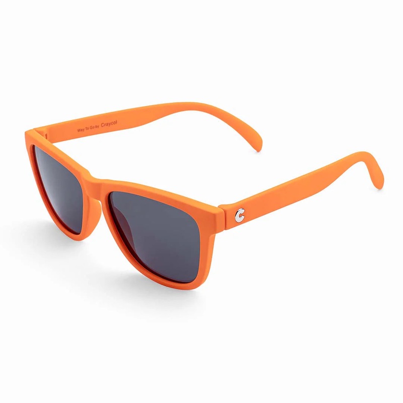 Craycol WaytogoOJ Sport Power Sunglasses (Orange) Single Vision Reflective Cyan Green