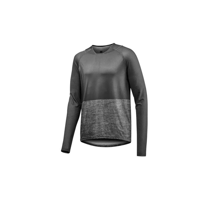 Giant Transfer LS Mens Cycling Jersey (Black/Grey) M-L