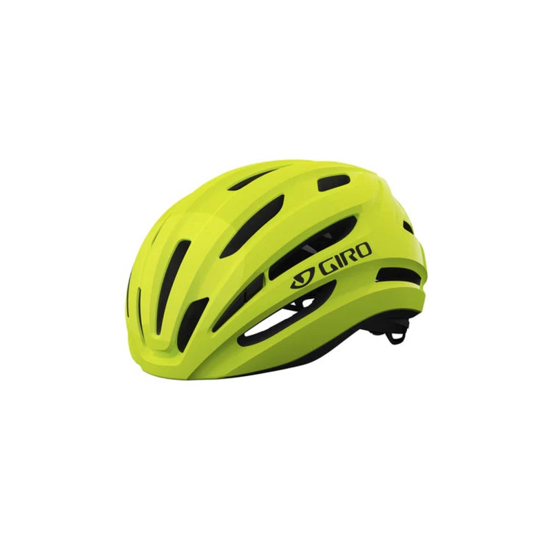 Giro Isode II Road Cycling Helmet (Gloss Highlight Yellow Black) Universal (54-61)cm