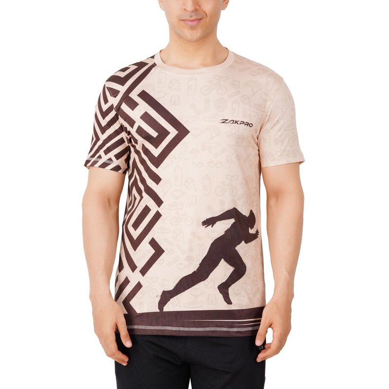 Zakpro Sports Men’s Running T-Shirt (Maze Run) XS