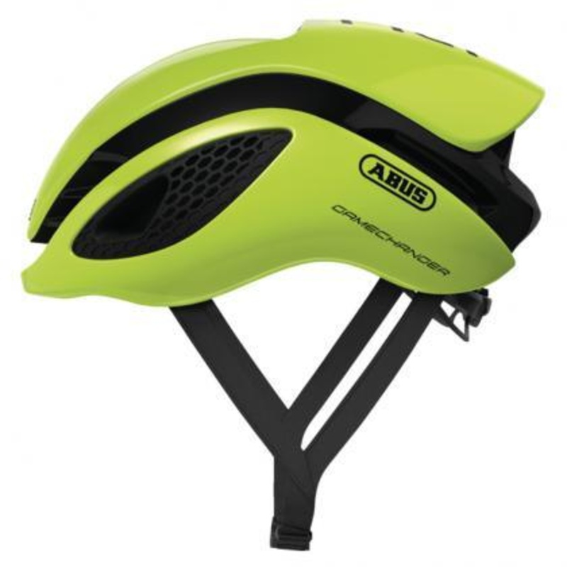 Abus Gamechanger Road Cycling Helmet (Neon Yellow) Medium (52-58)cm