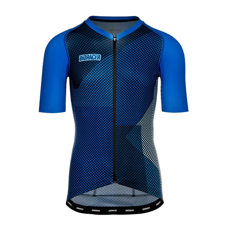 Bioracer Spitfire Blitzz Mens Cycling Jersey (Blue) M
