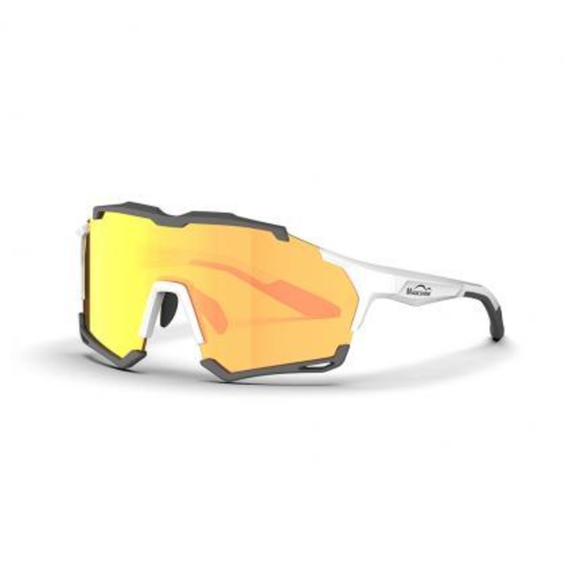 Magicshine Versatile Classic Sport Sunglasses (Gold/Clear)