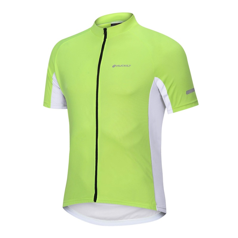Nuckily MG043 Mens Cycling Jersey (Green) S
