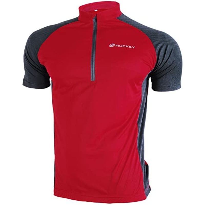 Nuckily NJ601 Mens Cycling Jersey (Red) S