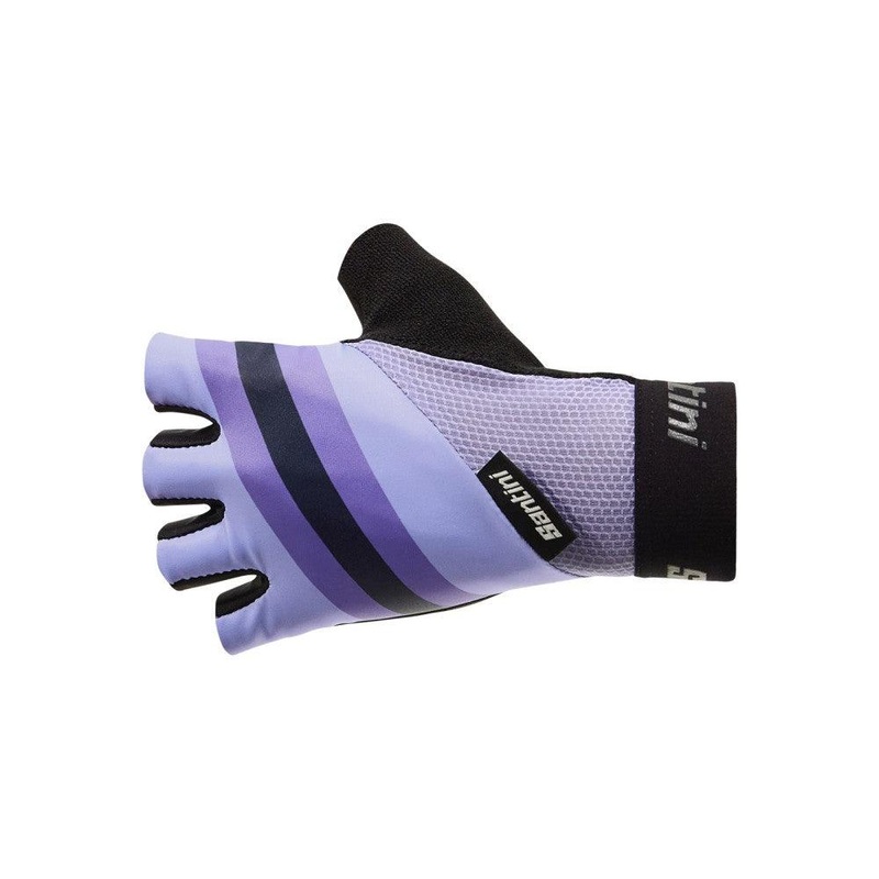 Santini Bengal Unisex Gel Cycling Gloves (Lillac) L
